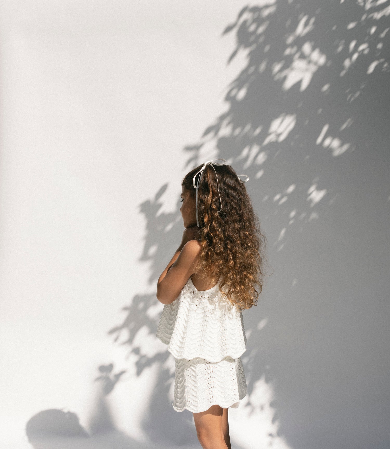 La Mer Crochet Flounce Top