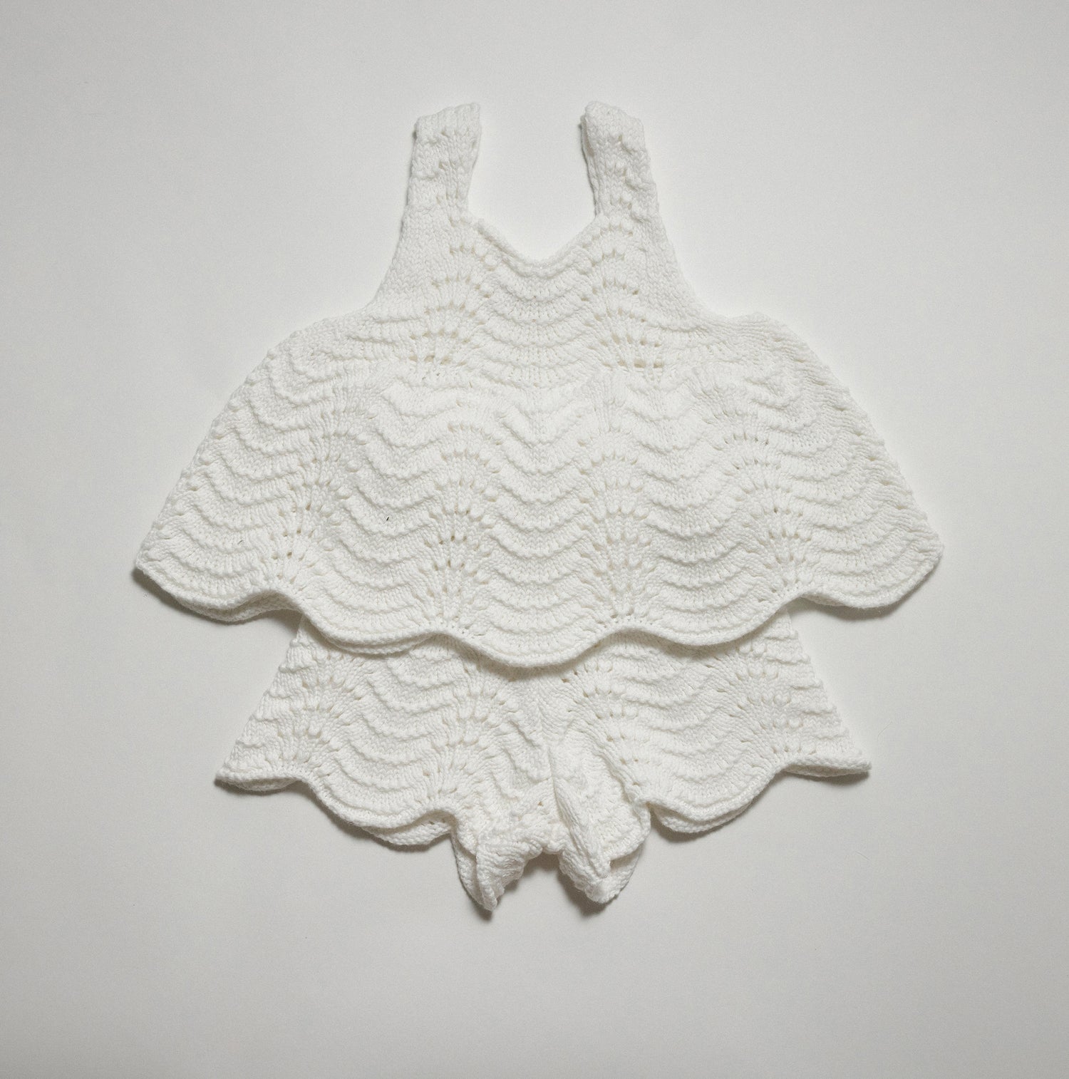 La Mer Crochet Flounce Top